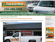 Tablet Screenshot of eztruckcarrental.com